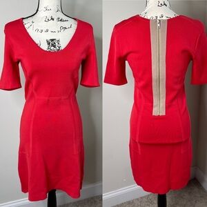 Yigal Azrouel red short knit body con mini dress‎ size medium